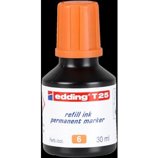 Edding T25 Nachfülltusche  (30ml) , refill ink, permanent  orange