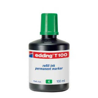 Edding T100 Nachfülltusche  (100ml) , refill ink, permanent  grün