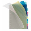 Kunststoffregister DIN A4, 10tlg., blanko, PP, farbig,...