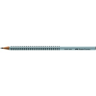 Bleistift GRIP 2001, Härtegrad: HB, Schaftform: Dreikant, Schaftfarbe: silber
