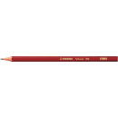 Stabilo Bleistift Swano 306, sechseckig, rot lackiert,...