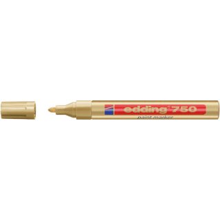 Marker Lack 750, Rundspitze 2 - 4 mm, schnelltrocknend, stark deckend, gold