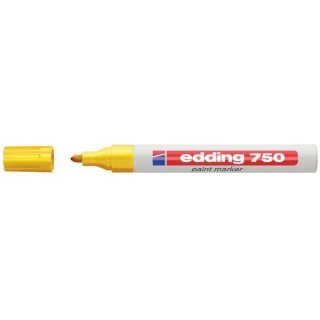 Marker Lack 750, Rundspitze 2 - 4 mm, schnelltrocknend, stark deckend, gelb