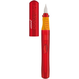 Pelikan Füllhalter Pelikano Junior P68A, transluzent rot, Feder "L" für Linkshänder
