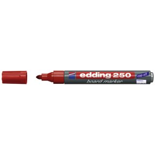 Edding 250 Whiteboardmarker Rundspitze 1,5-3mm, rot nachfüllbar