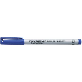 Folienschreiber, 1-2,5 mm, wasserlöslich, nachfüllbar, blau