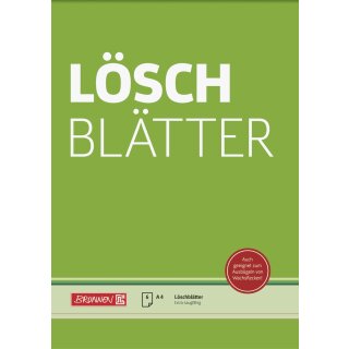 BRUNNEN Löschblattblock A4 grün, 6 Blatt, 135 g/m²