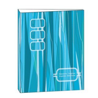 Roth Zeugnismappe Türkis  4-Ring glänzender Softkarton Fotodruck