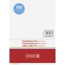 Karteikarten BRUNNEN A6 unliniert weiß – 100...