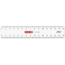 Lineal 15 cm Flexi glasklar transparent, beidseitige...