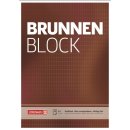 BRUNNEN Block A4, 4 70g/m²  rautiert=längliche Kästchen, 50 Blatt
