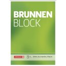BRUNNEN Briefblock A4 unliniert gelocht, 50 Blatt