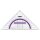 Geodreieck 16cm bruchsicher transparent-mit Griff Winkelgrade violett