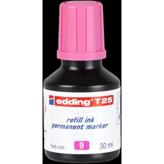 Edding T25 Nachfülltusche  (30ml) , refill ink, permanent  rosa