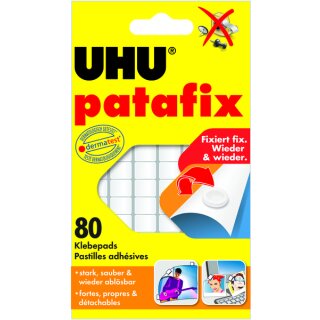 Klebepads UHU patafix Original weiß – 80 Stück