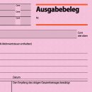 Sigel Ausgabebeleg AG615, A6quer 50 Blatt rosa