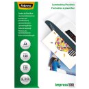Fellowes Laminierfolien DIN A4 100 micron 1 Pack = 100...