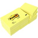 Post-it Notes 653E 38x51mm gelb Block = 100 Blatt 18 + 6...