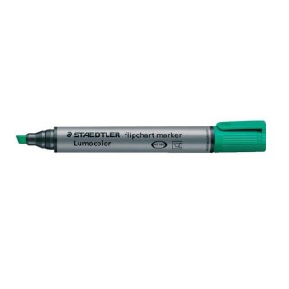 Lumocolor Flipchart marker mit Keilspitze 2-5mm grün