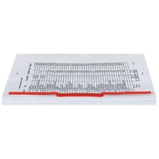 Elba Bündelungsbügel tric System, Abheftbügel  für ca. 80 Blatt  rot 83529 Pack mit 100 Bügel