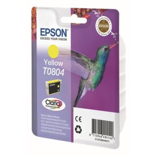 Epson T08044011 Tintenpatrone gelb, 620 Seiten Inhalt 7,4 ml
