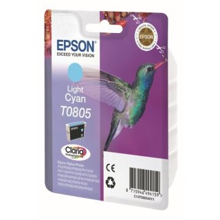 Epson T08054011 Tintenpatrone cyan hell, 330 Seiten Inhalt 7,4 ml