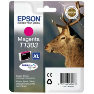 Epson T1303 Tintenpatrone magenta XL, 600 Seiten, Inhalt 10,1 ml