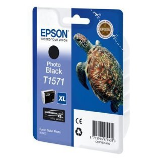 Epson T1571 Tintenpatrone schwarz Foto, Inhalt 25,9 ml