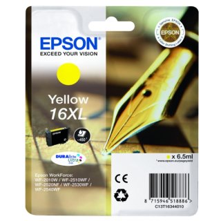 Epson 16XL Tintenpatrone gelb XL, 450 Seiten, Inhalt 6,5 ml