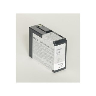 Epson T5809 Tintenpatrone schwarz hell hell, Inhalt 80 ml für Stylus Pro 3800/3880/3880 Designer Edition